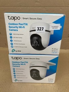 2 X TAPO OUTDOOR PAN / TILT SECURITY WI - FI CAMERAS: LOCATION - H6