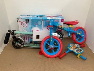 3 X CHILDRENS ITEMS TO INCLUDE PAW PATROL BALANCE BIKE: LOCATION - H5