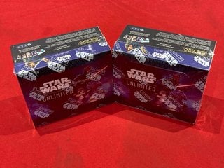 2 X STAR WARS UNLIMITED SHADOWS OF THE GALAXY BOOSTER BOXES - COMBINED RRP £219: LOCATION - BOOTH