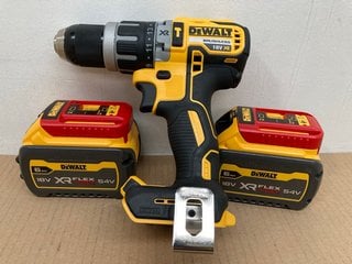 DEWALT BRUSHLESS MOTOR 18V XR TO INCLUDE 2 X DEWALT 6AH 54V POWER TOOL BATTERIES: LOCATION - H 4