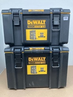 DEWALT TOUGH SYSTEM 2.0 MOBILE STORAGE CASE - MODEL DWST83402-1 - RRP £169: LOCATION - H 4