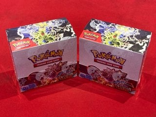 2 X POKÉMON SCARLET & VIOLET OBSIDIAN FLAMES BOOSTER BOXES - COMBINED RRP £286: LOCATION - BOOTH