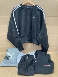 5 X ASSORTED SPORTSWEAR IN VARIOUS SIZES TO INCLUDE ADIDAS ADVENTURE L/S HOODIE IN BLACK - SIZE LARGE: LOCATION - H2