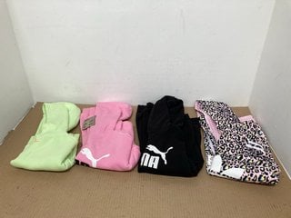 4 X ASSORTED GIRLS CLOTHING IN VARIOUS SIZES TO INCLUDE NIKE ENGLAND L/S CROPPED HOODIE IN LIGHT GREEN - SIZE MEDIUM: LOCATION - H1