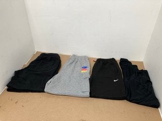 4 X ASSORTED SPORTSWEAR IN VARIOUS SIZES TO INCLUDE NIKE 3-LOGO SHORTS IN LIGHT GREY - SIZE MEDIUM: LOCATION - H1