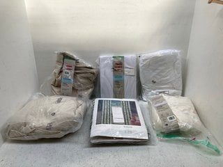 6 X ASSORTED JOHN LEWIS & PARTNERS BEDDING ITEMS TO INCLUDE ORGANIC COTTON DOUBLE DUVET COVER IN BEIGE: LOCATION - G7