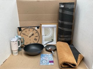 QTY OF ASSORTED JOHN LEWIS & PARTNERS HOUSEHOLD ITEMS TO INCLUDE NEWGATE WALL CLOCK: LOCATION - G11