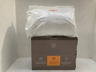 JOHN LEWIS & PARTNERS DOUBLE MATTRESS TOPPER TO INCLUDE JOHN LEWIS & PARTNERS KINGSIZE 10.5 TOG DUCK DOWN DUVET: LOCATION - G12