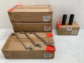 4 X BOXES OF SPARE DEEP OFFSET DOUBLE BOX END SPANNERS TO INCLUDE 2 X BOXES OF 1/2" DR DEEP IMPACT SOCKETS: LOCATION - F14