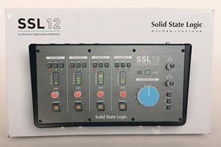 SOLID STATE LOGIC 12-IN/8-OUT USB AUDIO INTERFACE(SEALED) - MODEL SSL12 - RRP £383: LOCATION - BOOTH