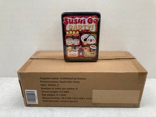 BOX OF 'SUSHI GO PARTY' THE DELUXE PICK AND PASS CARD GAMES: LOCATION - F6