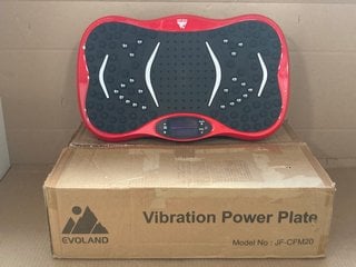 EVOLAND VIBRATION POWER PLATE - MODEL NO. JF-CFM20 - RRP £109: LOCATION - WH4