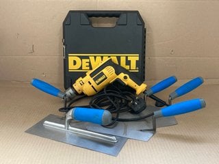 DEWALT DWD024K ELECTRIC PERCUSSION DRILL TO INCLUDE SILVERLINE SOFT-GRIP TRADE TOWEL SET - 5 PCS: LOCATION - WH4