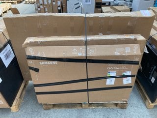 (COLLECTION ONLY) PALLET OF ASSORTED TV'S WITH MAINBOARDS REMOVED TO INCLUDE SAMSUNG QLED 50" TV MODEL : QE50Q67DAU (SPARES AND REPAIRS): LOCATION - A5