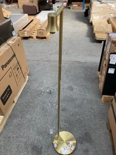 JOHN LEWIS & PARTNERS MARLO FLOOR LAMP IN BRASS FINISH: LOCATION - A5