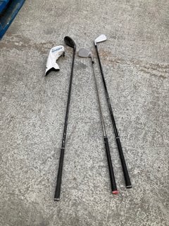 3 X ASSORTED GOLF CLUBS TO INCLUDE PARADYM AI SMOKE GOLF CLUB: LOCATION - A5