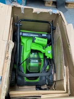 GREENWORKS 40V 41CM HAND PUSHED LAWN MOWER: LOCATION - B5