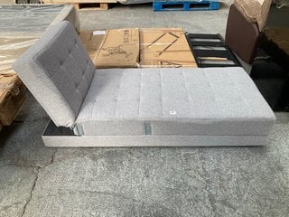 PARTIAL CORNER SOFA CHAISE SECTION IN LIGHT GREY FABRIC: LOCATION - B5