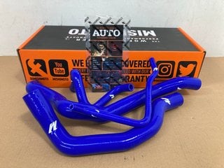 MISHIMOTO 02-08 MINI COOPER S ( SUPERCHARGED ) SILICONE HOSE KIT IN BLUE PART NO: MMHOSE-TINY-01BL TO INCLUDE MISHIMOTO MITSUBISHI LANCER EVOLUTION X SILICONE BOV RETURN HOSE 2008-2015 IN RED PART NO