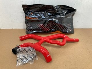 2 X MISHIMOTO FIAT 500 TURBO/ ABARTH SILICONE RADIATOR HOSE KITS 2012+ IN RED PART NO: MMHOSE-500T-12RD: LOCATION - A2