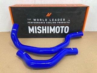 2 X MISHIMOTO HONDA CIVIC W/ B16 ENGINE SILICONE RADIATOR HOSE KITS 1988-1991 IN BLUE PART NO: MMHOSE-CIV-88B16BL: LOCATION - A2