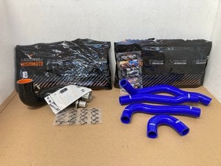 MISHIMOTO MAZDA MAZDASPEED3 SILICONE INDUCTION HOSE 2007-2009 IN BLACK PART NO: MMHOSE-MS3-07TIHBK TO INCLUDE MISHIMOTO MITSUBISHI LANCER EVOLUTION X SILICONE RADIATOR HOSE KIT 2008-2015 IN BLUE PART