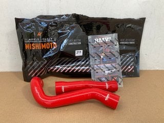 MISHIMOTO BMW E46 M3 SILICONE RADIATOR HOSE KIT 2001-2006 IN RED PART NO: MMHOSE-E46-99RD: LOCATION - A3