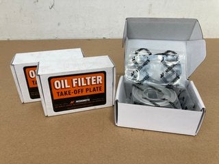 3 X MISHIMOTO OIL FILTER TAKE OFF PLATES PART NO: MMOC-FTO-M20: LOCATION - A2