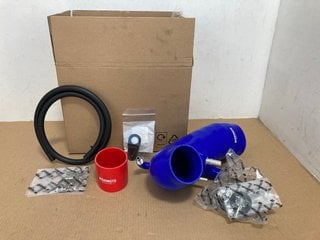 QTY OF ASSORTED PARTS TO INCLUDE MISHIMOTO 3/.8" X 4 HOSE W/ 4 CLAMPS PART NO: MMHOSE-CC38-4: LOCATION - A3