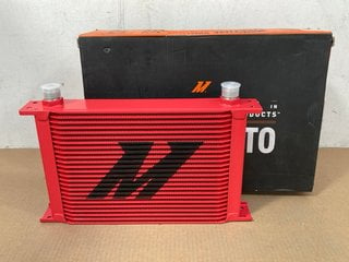 MISHIMOTO UNIVERSAL 25-ROW OIL COOLER IN RED RRP: £195 PART NO: MMOC-25RD: LOCATION - A3