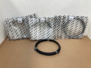 4 X MISHIMOTO PTFE BRAIDED 8AN 6FT HOSE IN BLACK PART NO: MMSBH-0872-PB: LOCATION - A3