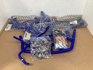 4 X MISHIMOTO 15+ FORD MUSTANG GT ANCILLARY HOSE KITS IN BLUE PART NO: MMHOSE-MUS4-15ANCBL: LOCATION - A3