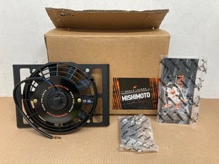 MISHIMOTO 10" HEAVY DUTY OIL COOLER FAN SHROUD MICRO WINKLE IN BLACK RRP: £147: LOCATION - A4