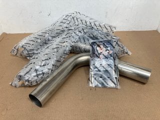 3 X MISHIMOTO 2.25" 90 DEGREE UNIVERSAL ALUMINIUM EXHAUST PIPING PART NO: MMICP-AL-2259: LOCATION - A4