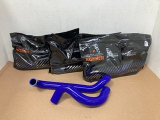 4 X MISHIMOTO PONTIAC GTO SILICONE RADIATOR HOSE KITS 2005-2006 IN BLUE PART NO: MMHOSE-GTO-05BL: LOCATION - A4