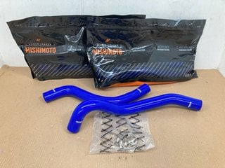 3 X MISHIMOTO 15+ FORD MUSTANG ECOBOOST COOLANT HOSE KITS IN BLUE PART NO: MMHOSE-MUS4-15BL: LOCATION - A4