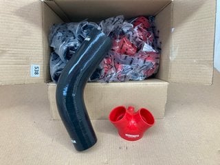 7 X MISHIMOTO AUDI S4 SILICONE THROTTLE BODY HOSE 2000-2002 IN RED PART NO: MMHOSE-AUD-TBRD TO INCLUDE 5 X MISHIMOTO BLACK SILICONE HOSE 1PC PORT NO: MISHIMOTO 4288BK: LOCATION - A4