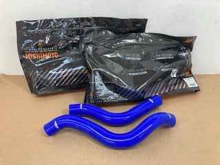 2 X MISHIMOTO MITSUBISHI ECLIPSE SILICONE RADIATOR HOSE KITS 1990-1994 IN BLUE PART NO: MMHOSE-ECL-90BL TO INCLUDE MISHIMOTO MITSUBISHI LANCER EVOLUTION X SILICONE RADIATOR HOSE KIT 2008-2015 IN BLUE