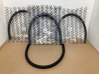 5 X MISHIMOTO BRAIDED 12AN 3FT HOSE IN BLACK PART NO: MMSBH-1236-CB: LOCATION - A4