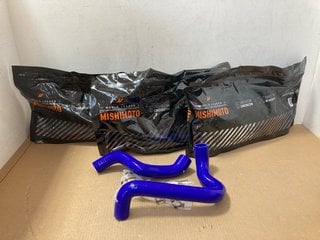 4 X ASSORTED HOSE KITS TO INCLUDE MISHIMOTO FORD FIESTA ST SILICONE RADIATOR HOSE KIT 2014-2019 IN BLUE PART NO: MMHOSE-FIST-14BL: LOCATION - AR5