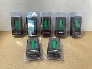 7 X MISHIMOTO WEIGHTED SHIFT KNOBS IN GREEN PART NO: MMSK-GR: LOCATION - AR5