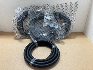 4 X MISHIMOTO BRAIDED 10AN 15FT HOSES IN BLACK PART NO: MMSBH-10180-CB: LOCATION - AR5