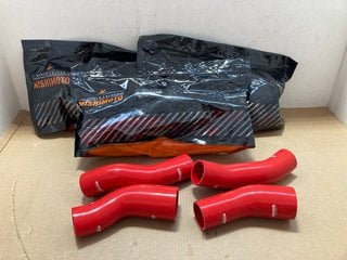 4 X MISHIMOTO 90-96 NISSAN 300ZX SILICONE TURBO HOSES IN RED PART NO: MMHOSE-300ZX-90THI: LOCATION - AR5