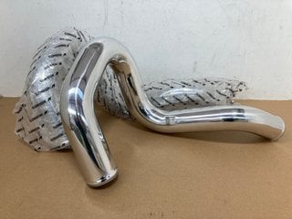 2 X MISHIMOTO HOT SIDE LOWER PIPE 1PC IN POLISHED PART NO: MISHIMOTO 179: LOCATION - A2