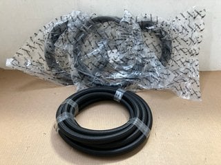 4 X ASSORTED HOSES TO INCLUDE MISHIMOTO BRAIDED 6AN-10FT HOSE IN BLACK MODEL : MMSBH-06120-CB: LOCATION - AR7