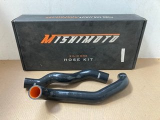 2 X ASSORTED ITEMS TO INCLUDE MISHIMOTO 09 + NISSAN 370Z SILICONE HOSE KIT IN BLUE MODEL : MMHOSE-370Z-09BL: LOCATION - AR8