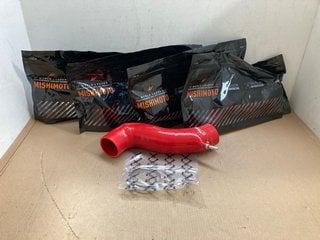 5 X ASSORTED MISHIMOTO ITEMS TO INCLUDE FORD FIESTA ST SILICONE INDUCTION HOSE MODEL: MMHOSE-FIST-141HRD: LOCATION - AR9