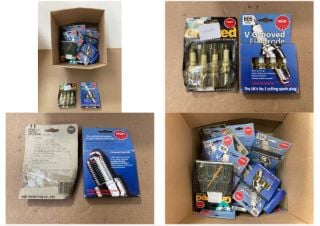 QTY OF ASSORTED ITEMS TO INCLUDE NGK V GROOVED ELECTRODE SPARK PLUGS: LOCATION - AR11