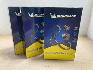 3 X ASSORTED MICHELIN TIMING BELT KITS TO INCLUDE TIMING BELT KIT MODEL : SMATK0382: LOCATION - AR12