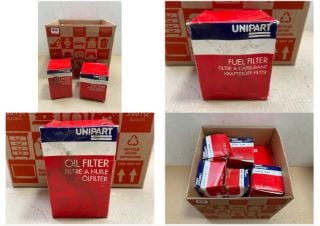 QTY OF ASSORTED UNIPART ITEMS TO INCLUDE FUEL FILTER MODEL : GFE 5476: LOCATION - AR12